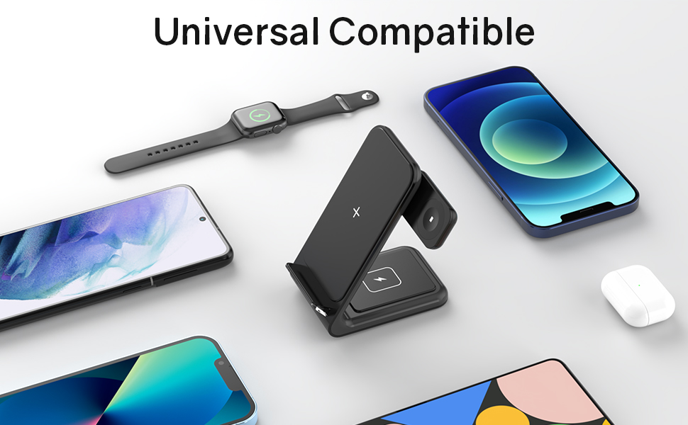 wireless charger charging station stand dock iphone apple iPhone 15 14 13 12 11 pro max plus