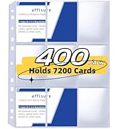 9 Pocket Card Sleeves ,Holds 7200 Cards ,Trading Card Binder Sleeves,High Quality Thickened,Card ...