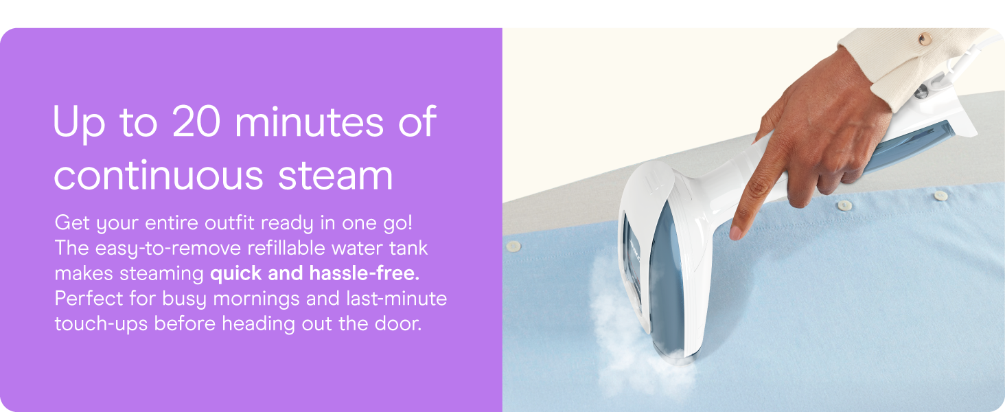 Conair garment steamer clothes turbo extreme steam fabric cloth handheld attachments wrinkle remove