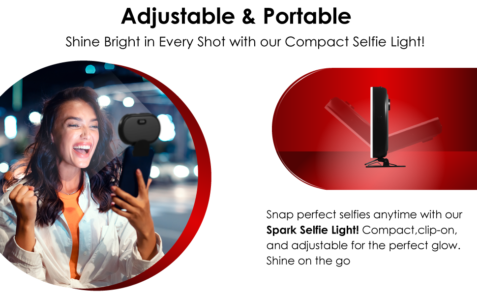 selfie light clip on phone portable video led camera ring content tiktok photography vlogging make