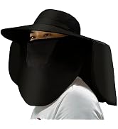 Fishing-Sun Hat Men UV-Protection Neck-Flap - Bucket Hat with Removable Face Cover &amp; Neck Flap Wi...