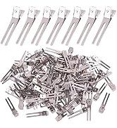 120pcs Double Prong Curl Clips, Metal Hairpins for Hair Styling and Bows, Salon-Grade Hair Clips ...