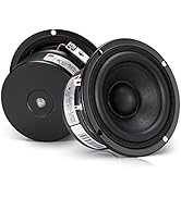 Facmogu 3 inch Tweeter Speakers HiFi Full Range Woofer Loudspeaker, 2 PCS 4 Ohm Anti-Magnetic Spe...