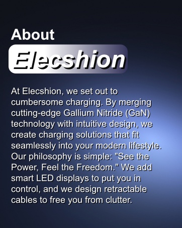 Elecshion retractable USB-C charging
