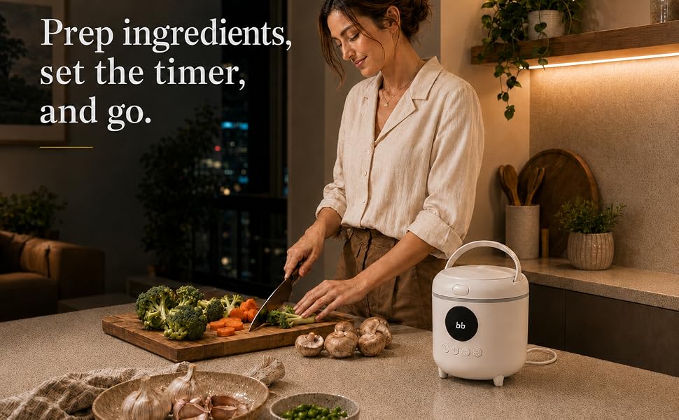 prep ingredients, set the timer, and go