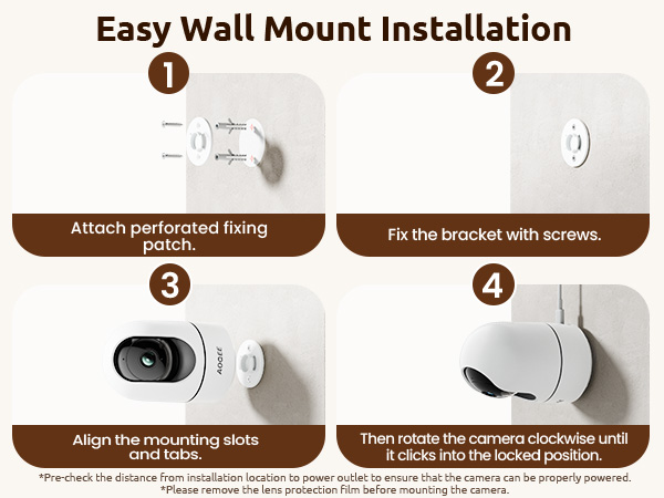 Easy wall mount installation
