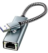 USB 3.0 to Ethernet Adapter, Fairikabe USB 3.0 to RJ45 Gigabit NIC Network Adapter, USB Computer ...