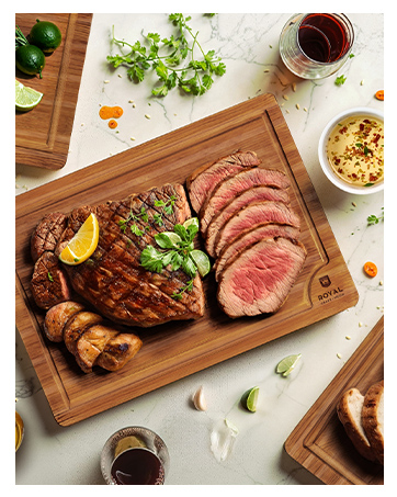 carbonized bamboo cutting board set