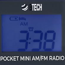 backlit display lcd portable fm radio