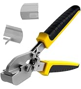 Pro Grade 3/4" J-Channel Cutter Notcher - Razor Sharp Blades for One Squeeze Perfect Drain Notche...