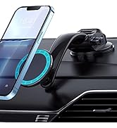 Magnetic Car Mount Compatible with iPhone 13 12 Pro Max Mini &amp; with MagSafe Case - Strong Suction...