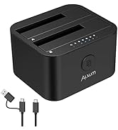 Hard Drive Docking Station, Two Bay Type C USB 3.0 to SATA Hard Drive Caddy Dock with Offline Clo...