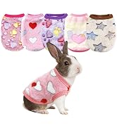 RISESAILS Ultra-Small Pet Winter Clothes, 5-Piece Luxuriously Soft Coral Fleece Set, XXS Size for...