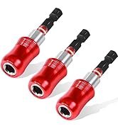 Geinxurn 2.5Inches Impact Screwdriver Bit Holders, 3PC Magnetic Extension Quick-Change Socket Dri...
