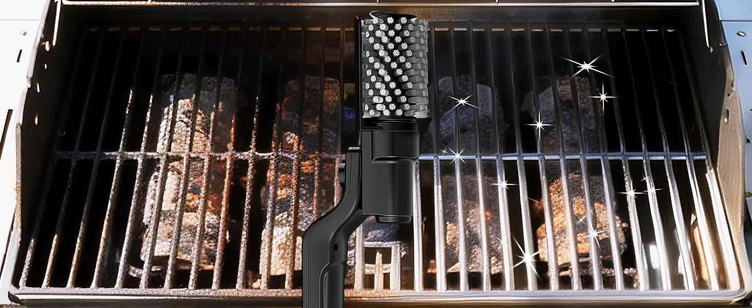 electric rotary grill brush electric barbecue grill brush