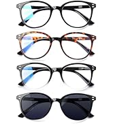 3 Pack Reading Glasses Spring Hinge Stylish Readers Black/Tortoise for Men and Women