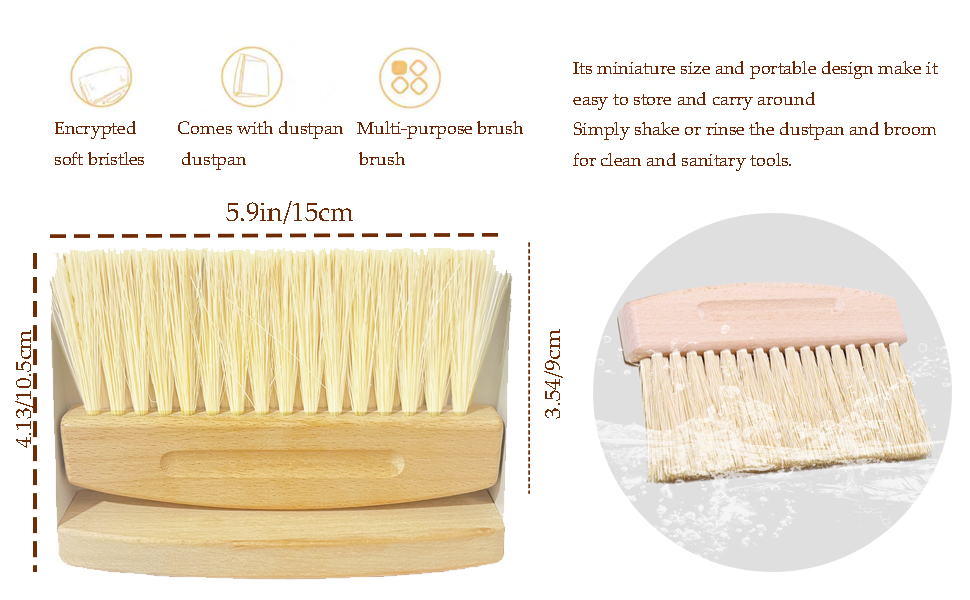 hand brush and dustpan set