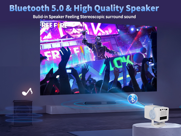 mart projector with wifi and bluetooth,projector for bedroom,room projector,proyector portatil