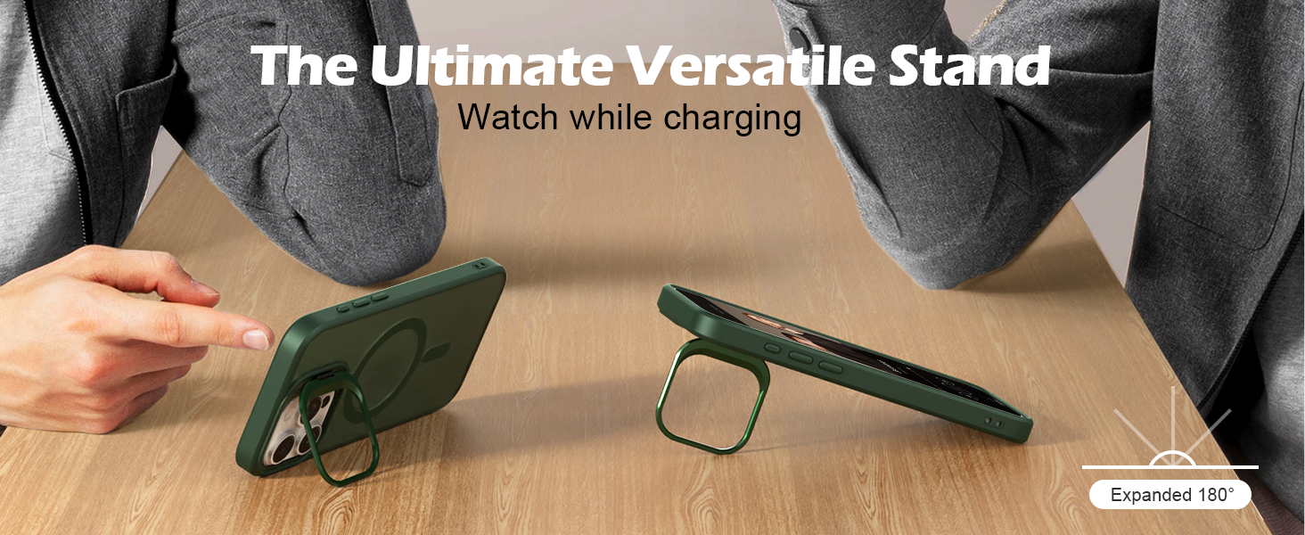 iPhone 15 Pro Max Case with Screen Protector &amp;amp; Camera Lens Protector,Compatible with MagSafe