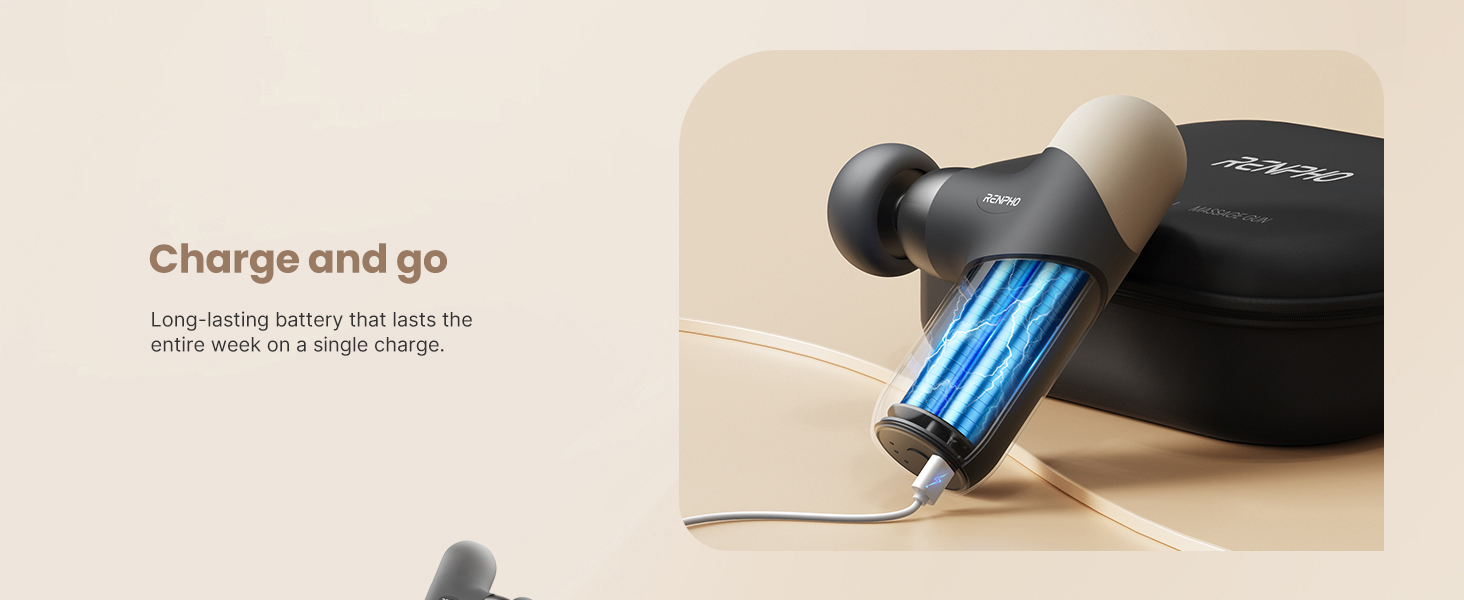 mini massager gun with long-lasting battery