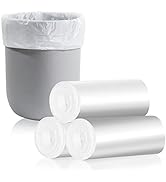 CHARMOUNT 4 Gallon Trash Bag - Unscented 4 Gallon Garbage Bags for Bathroom, Kitchen, Bedroom, 10...