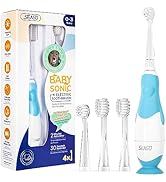 SEAGO Toddler Electric Toothbrushes for Baby Ages 0-3 Years, Baby Toothbrush with Smart Timer and...