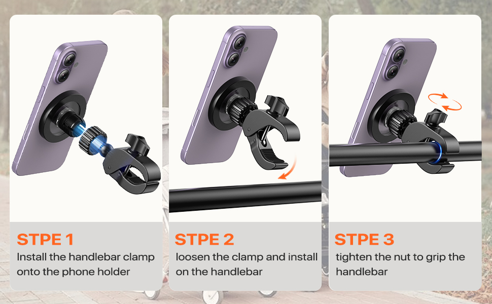 Handlebar Clamp Handle Grip Stable Stability Secure Women Seniors Shopper Fitness Gym Adults