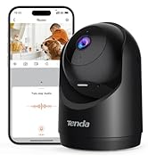 Tenda 2K Indoor Security Camera, WiFi6 Pet Camera for Home Security, 360°, 2-Way Audio, Motion De...
