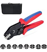 HKS Ratcheting Crimping Tool Set 11 PCS with Changeable Jaws for Dupont JST MOLEX - Open Barrel T...