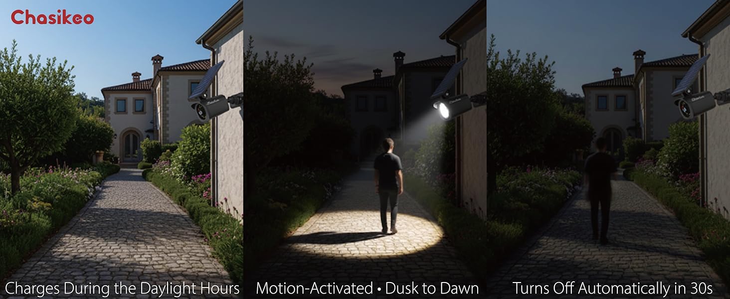 Solar Motion Lights with Fake Camera