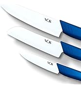 Vos Ceramic Knives with Covers - 3-Piece Knife Set - 6