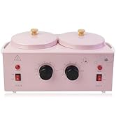 Portable Wax Warmer with Adjustable Temperature and 40 Wax Sticks - Painless Hair Removal for Wom...