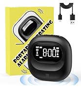Roxicosly Vibrating Alarm Clock for Heavy Sleepers, Cordless Battery Operated Bed Shaker Clock Un...