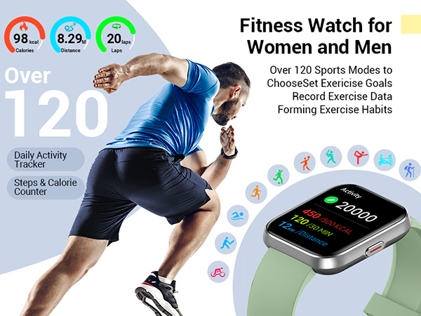 Fitness watches for women Android and iPhone compatible smart watches for men