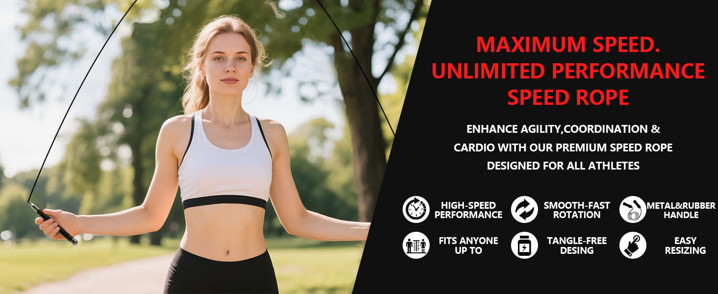 Speed rope jump rope