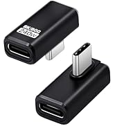 Duttek 90 Degree USB C Extender Adapter [240W 80Gbps 8K@60Hz], USB C Right Angle Adapter, Type C ...