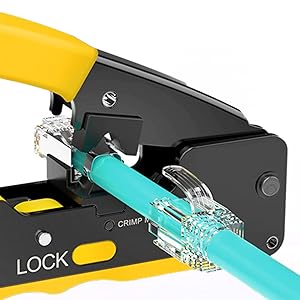 Cat7 Dovetail Clamping/Fixed Buckle Crimping 
