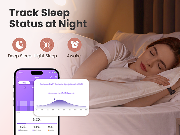 fitness watch with sleep tracker