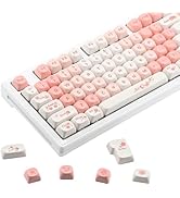AKepopery MOA Keycap-PBT Keycaps, Custom Keyboard Keycaps 60 65 75 100 Percent, 5 Side Dye Sublim...