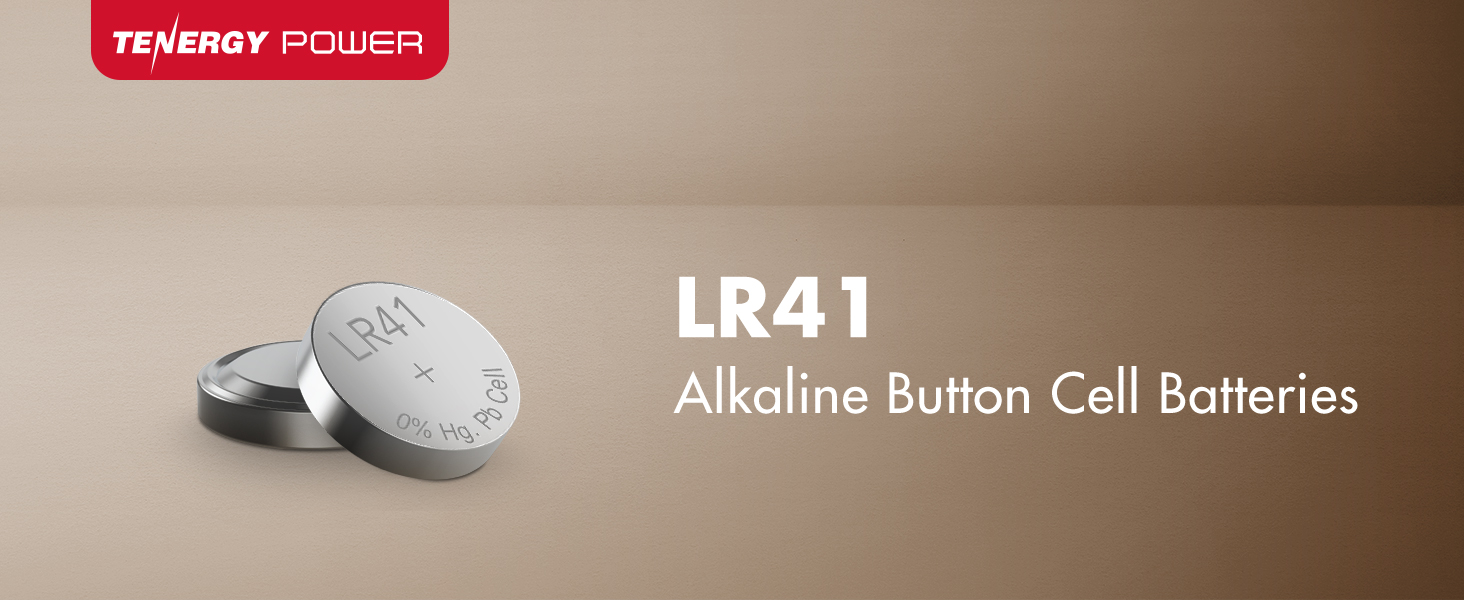 Tenergy LR41 Alkaline button cell batteries