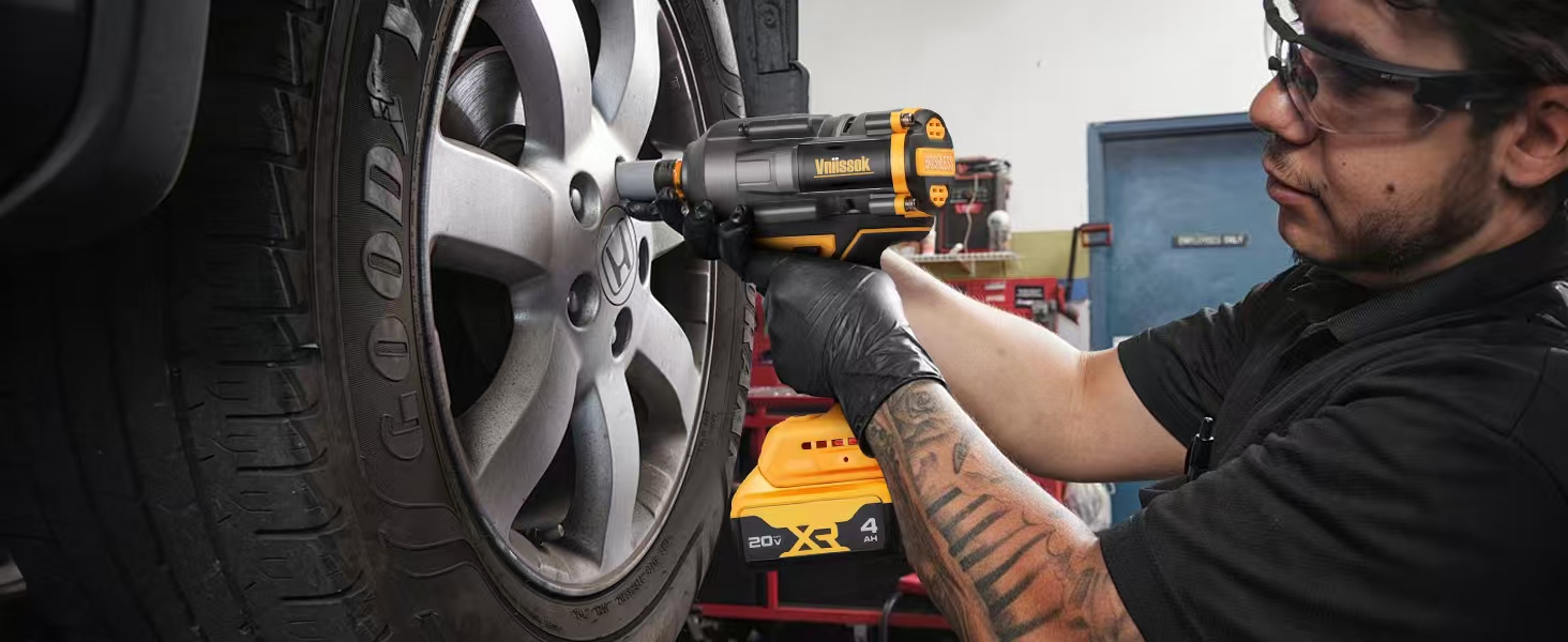 Cordless Impact Wrench for De-Walt 20V Battery 1200N.m High Torque power Impact Gun Heavy Duty