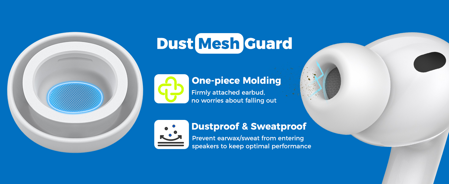 Ear Tips with dust mesh