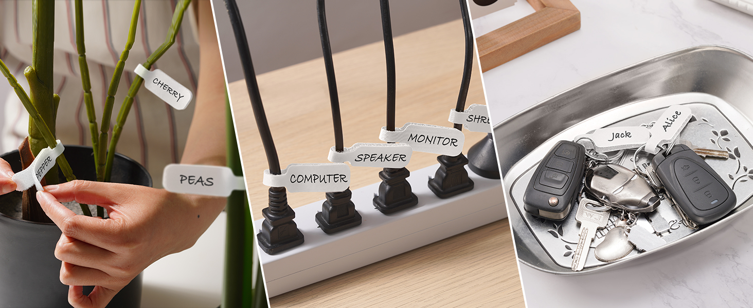 Trilancer Cable Cord Labels Large Size
