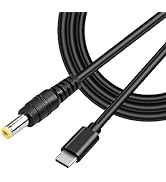 GINTOOYUN USB Type-C to DC 12V Power Charge Cable,USB-C Male Input to DC5.5x2.5mm Male Power Plug...