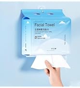 Disposable Face Towel 160 Count, New upgrade Soft Cotton Facial Dry Wipes, Multi-Purpose for Skin...