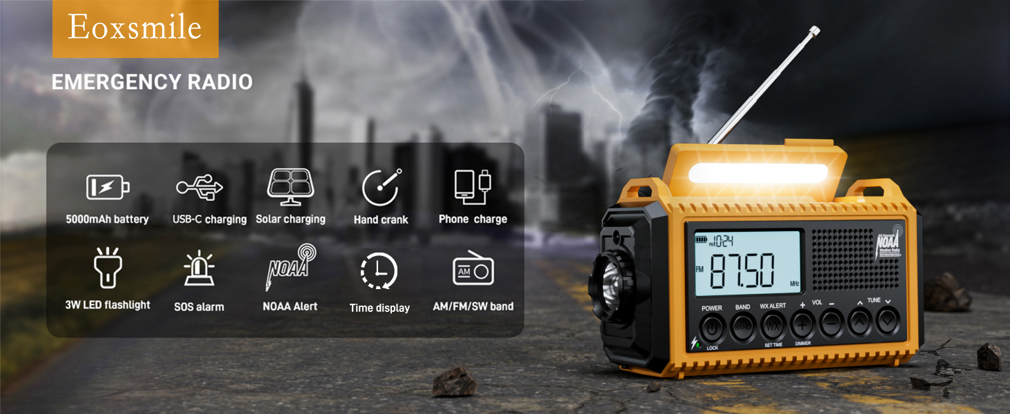 eoxsmile emergency radio