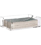 Cq acrylic Clear Napkin Holders for kitchen,Guest Towel Basket,PaperTowel Holder in Clear,Cocktai...