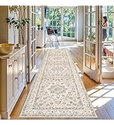3x12 Hallway Washable Runner Rug: Vintage Non-Shedding Living Room Carpet Distressed Low Pile Flo...