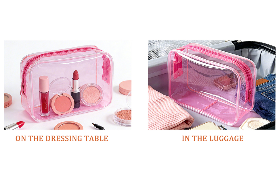 clear travel bags