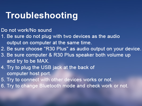 R30 Plus Troubleshooting???